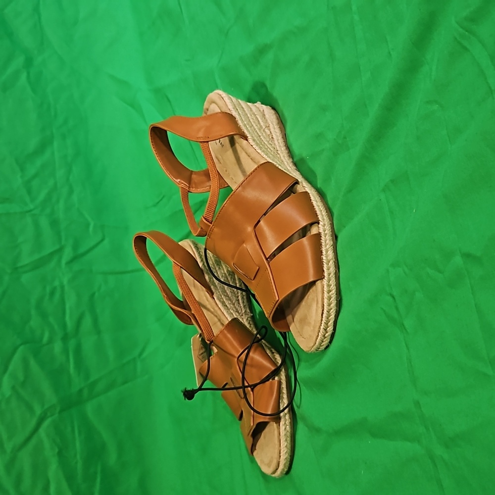 St.Johns Bay , high heel wedge sandals , summer ,Beach shoes 9.5